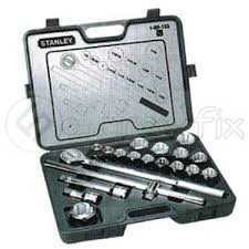 Stanley 19 Pcs 3/4" DR METRIC 12 POINT SOCKET SET