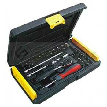 Stanley 35PC 1/4 SQ. DR. Socket Set 6PT MET