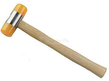 SOFT FACE HAMMER W/WOOD HANDLE, 28MM