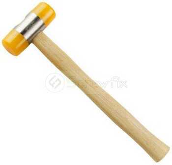 SOFT FACE HAMMER W/WOOD HANDLE, 35MM