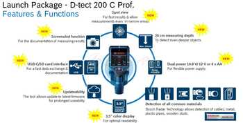 Bosch D-TECT 200 C Professional Wall Scanner