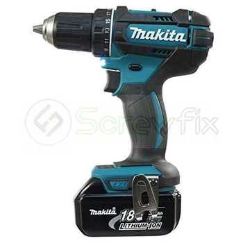 Makita DDF482RFE: 13mm Cordless Driver Drill (Rapid Charger)