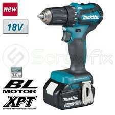 Makita DDF483RFE: 40Nm Cordless Driver Drill (Rapid Charger)