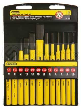 Stanley 12 PC PUNCH & CHISEL KIT