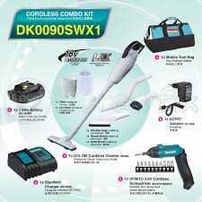 DK0090SWX1: CORDLESS CLEANER DCL180 + DF001D + DC18SD + BL1815N x 1 + Acc + Tool Bag